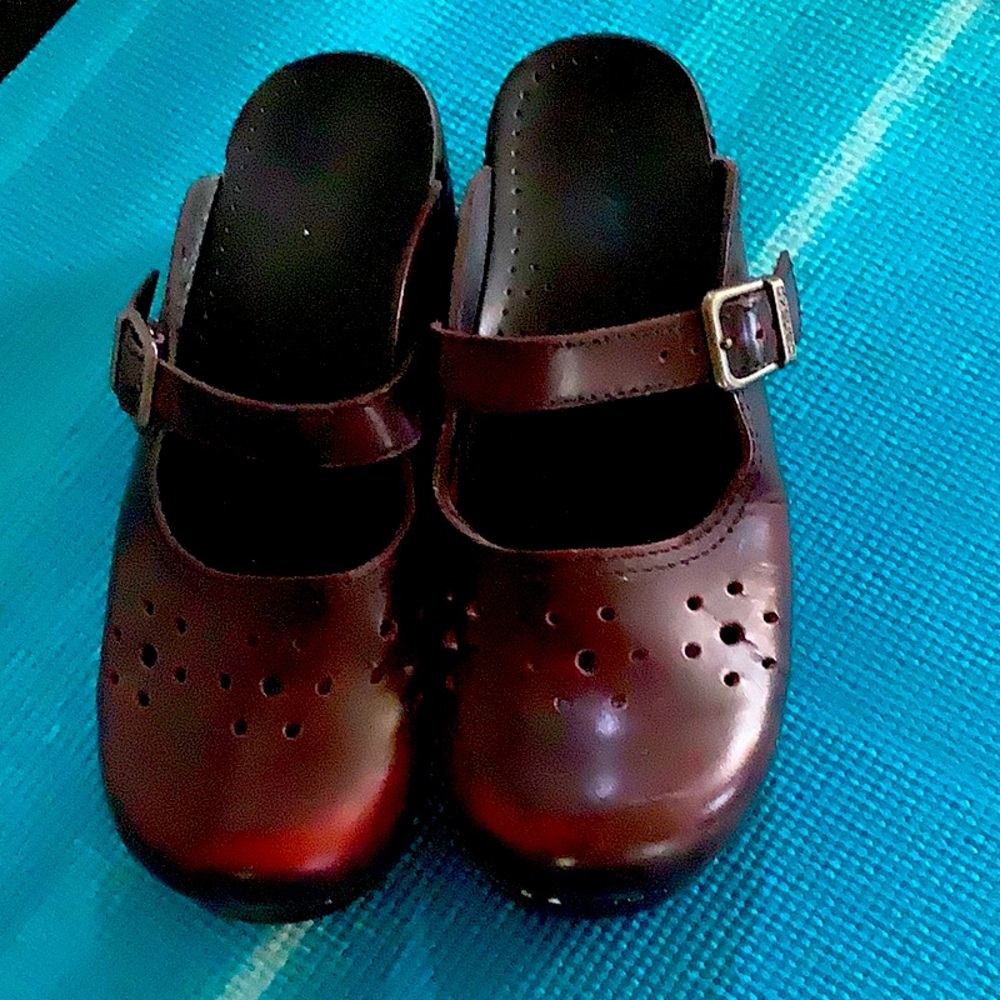 Dansko mule clogs.  Barely worn (minimal wear on soles).  Super comfortable.